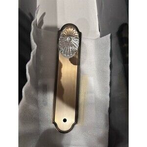 New Grandeur 804038 Hardware Arc Tall Plate Burgundy Knob Single Dummy‎ Brass